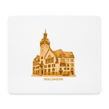 Hôtel de ville de Waldheim - Tapis de souris (format paysage) - blanc - Devant