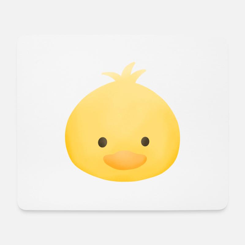 Yellow duck - Mouse Pad (horizontal) - white