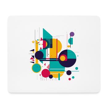 Abstraktes Design - Mousepad (Querformat) - Weiß - Vorne