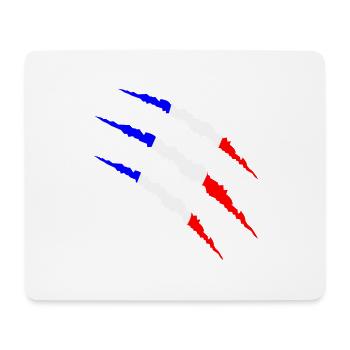 Griffes France - Tapis de souris (format paysage) - blanc - Devant