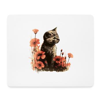 Katze Katzenliebhaber Katzenhalter Geschenkidee - Mousepad (Querformat) - Weiß - Vorne