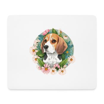 Propriétaires de chiens Beagle - Tapis de souris (format paysage) - blanc - Devant