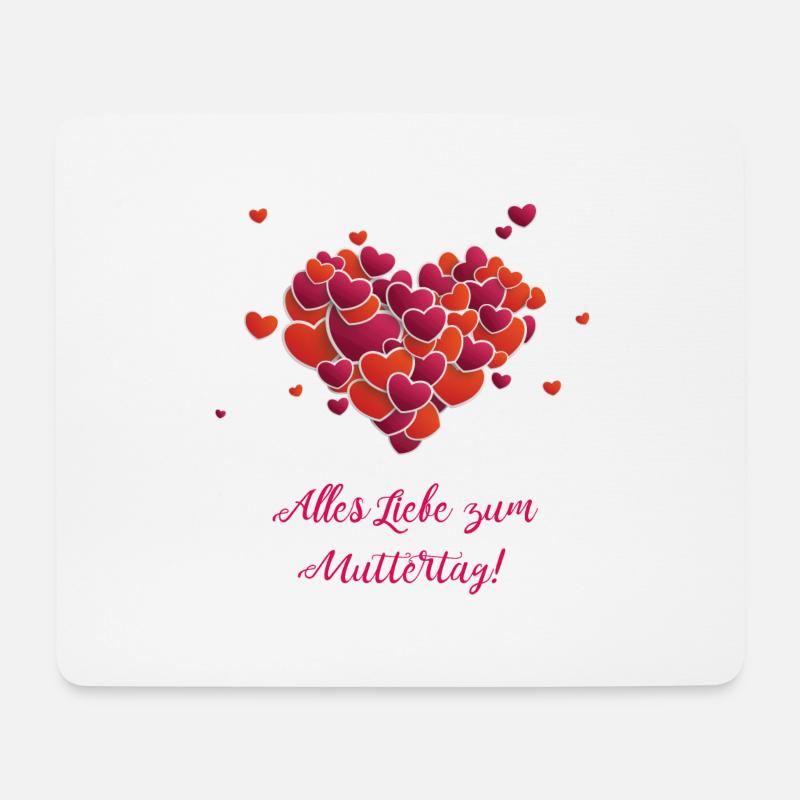 Muttertag Hearts Splash 3 - Mousepad (Querformat) - Weiß