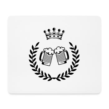 bier wappen 1 - Mousepad (Querformat) - Weiß - Vorne