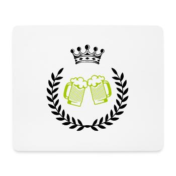 bier wappen 1 - Mousepad (Querformat) - Weiß - Vorne