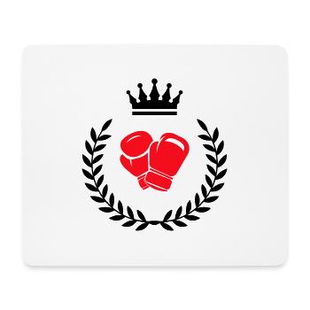 Icône Boxer - Tapis de souris (format paysage) - blanc - Devant