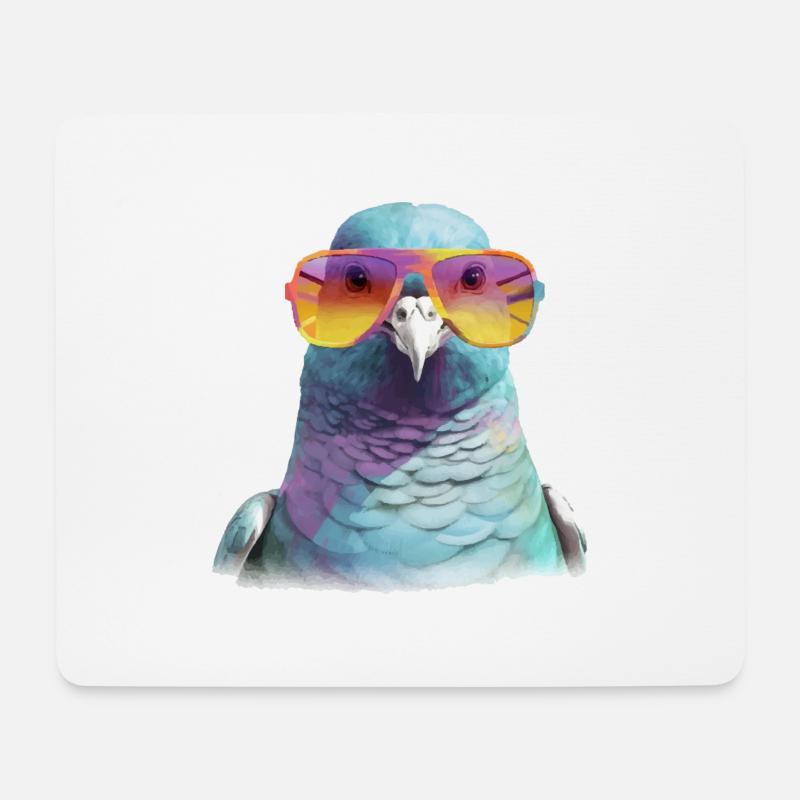 László die Taube - Mousepad (Querformat) - Weiß