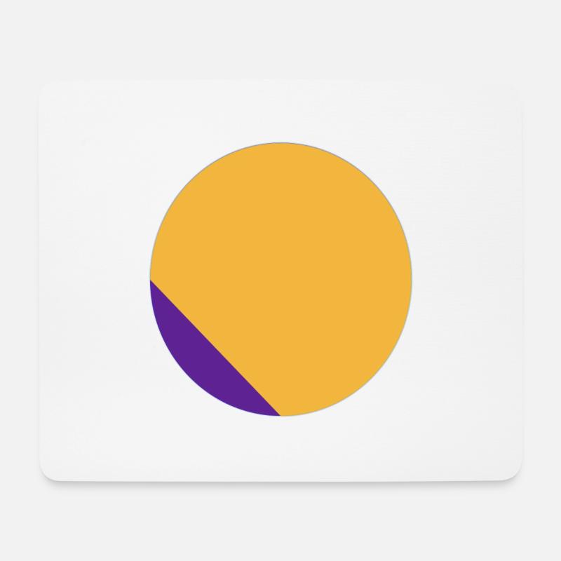 zweifarben Kreis - Mousepad (Querformat) - Weiß