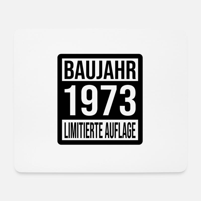 Baujahr 1973 - Mousepad (Querformat) - Weiß