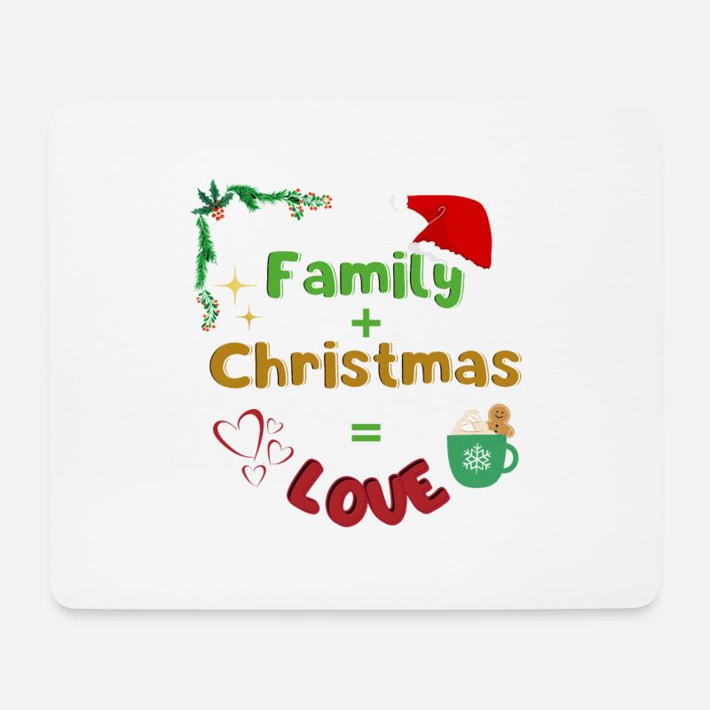 Weihnachtliches Design - Mousepad (Querformat) - Weiß
