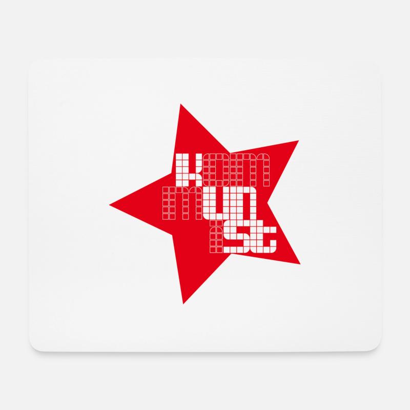 KommUNiST - Mousepad (Querformat) - Weiß