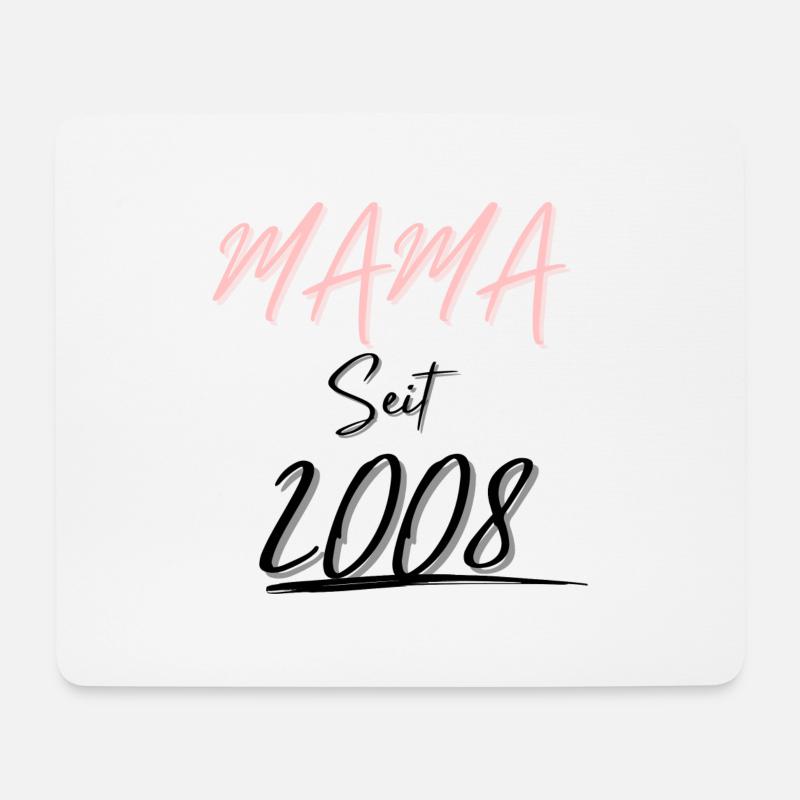 MAMA Seit 2008 - Mousepad (Querformat) - Weiß