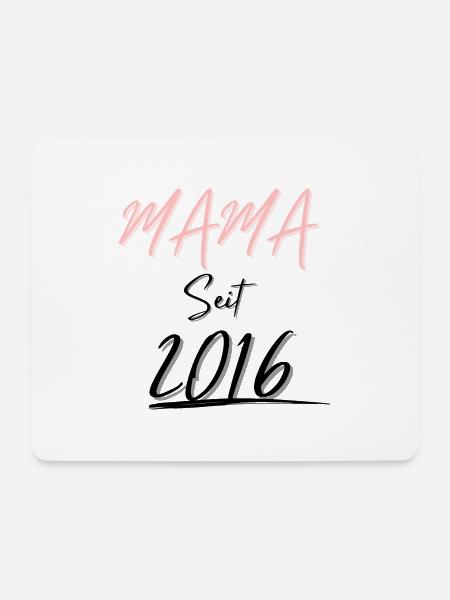MAMA Seit 2016 - Mousepad (Querformat) - Weiß
