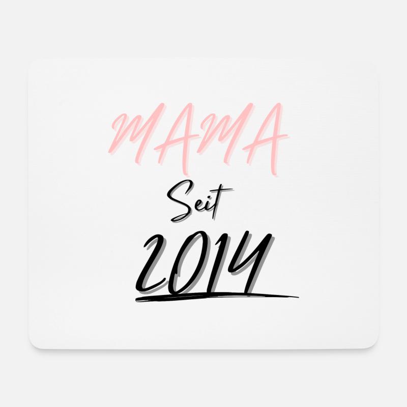 MAMA Seit 2014 - Mousepad (Querformat) - Weiß