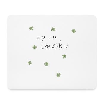 Glückskleeblätter - Mousepad (Querformat) - Weiß - Vorne