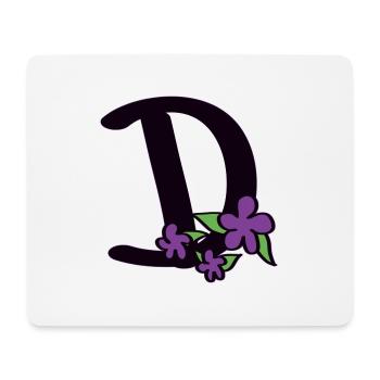 D as in assertive - Mouse Pad (horizontal) - white - Front