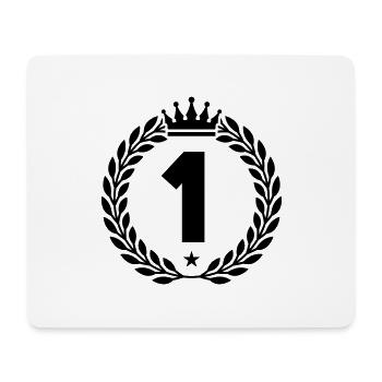 1 crown - Mouse Pad (horizontal) - white - Front