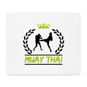 muay thai - Mousepad (Querformat) - Weiß - Vorne
