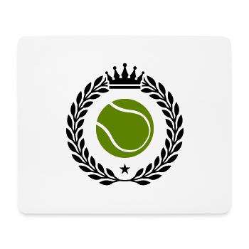 Armoiries du tennis - Tapis de souris (format paysage) - blanc - Devant