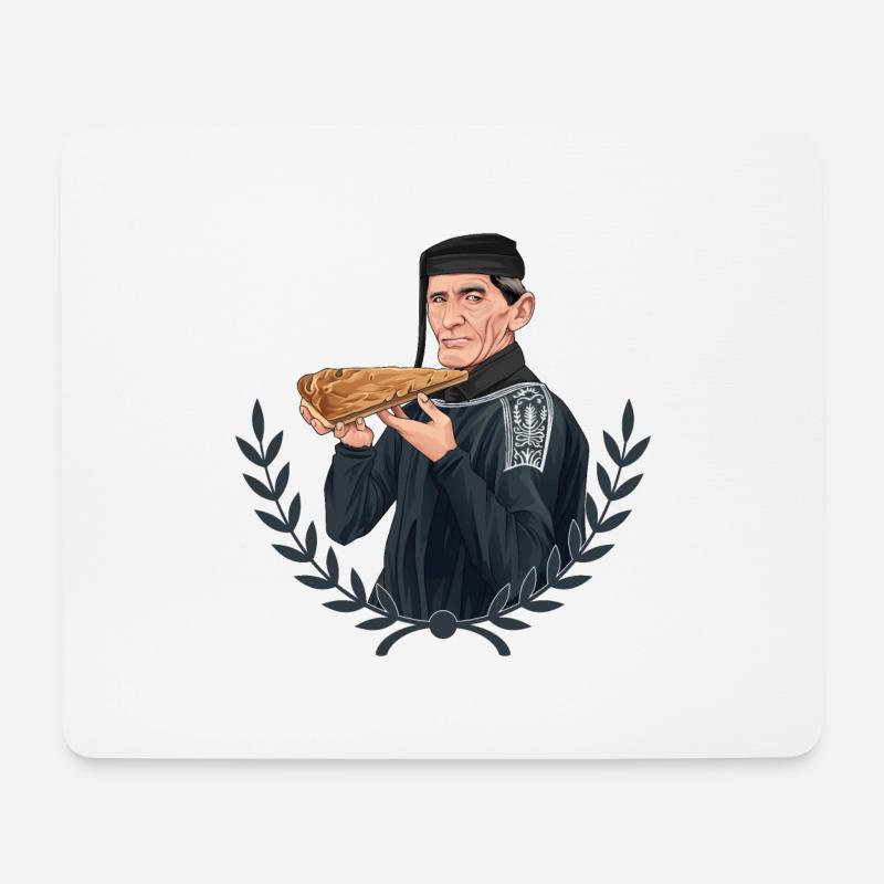 Rieser Grantler // Illustration - Mousepad (Querformat) - Weiß
