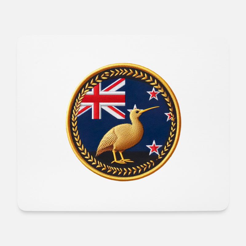 Neuseeland Aotearoa Kiwi 9 - Mousepad (Querformat) - Weiß