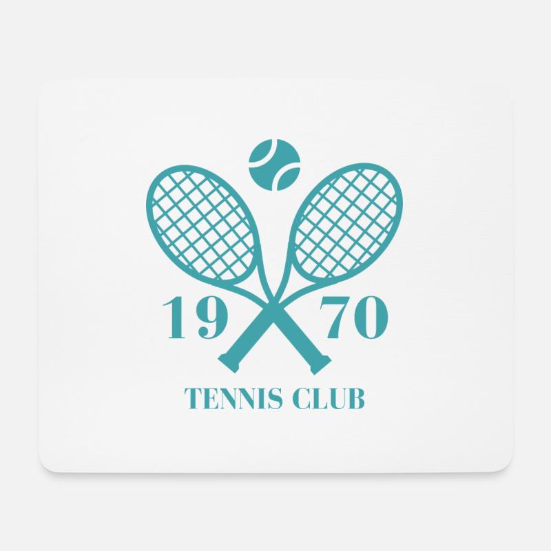 1970 Tennisclub - Mousepad (Querformat) - Weiß