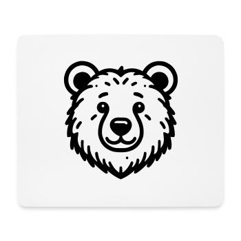 Bär - Mousepad (Querformat) - Weiß - Vorne