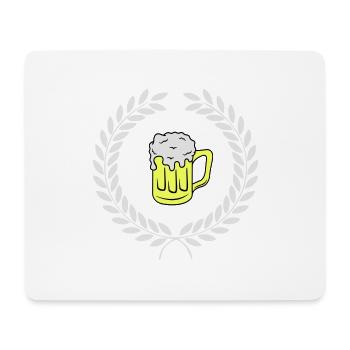 bier wappen - Mousepad (Querformat) - Weiß - Vorne