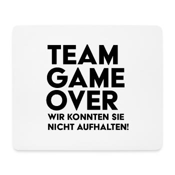 Braut Support JGA Team Game Over - Mousepad (Querformat) - Weiß - Vorne