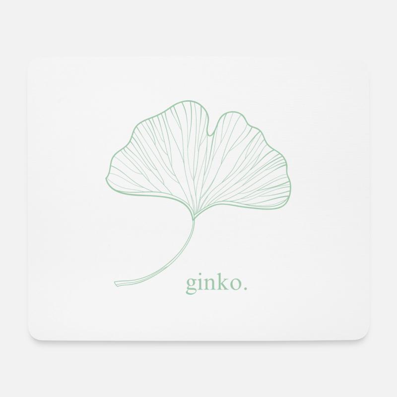 ginko. - Mousepad (Querformat) - Weiß