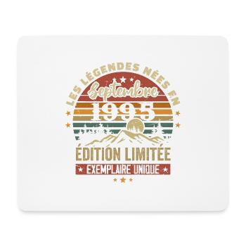 Retro 1995 - Legenden, die im September 1995 geboren wurden - Mousepad (Querformat) - Weiß - Vorne