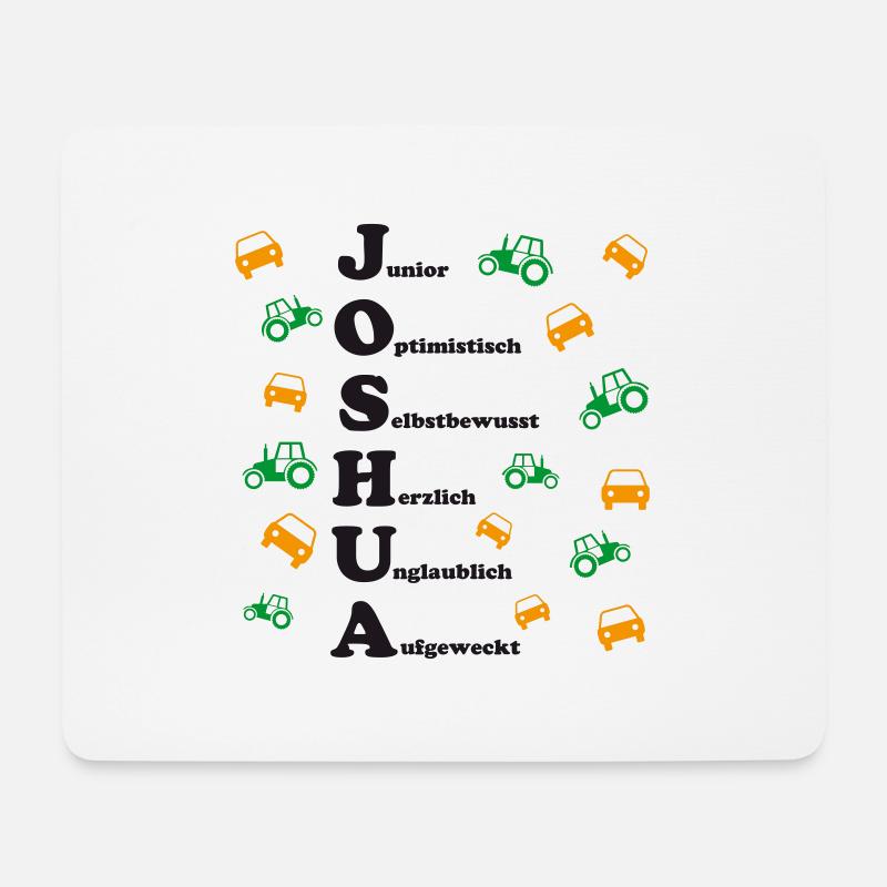 Joshua - Mousepad (Querformat) - Weiß