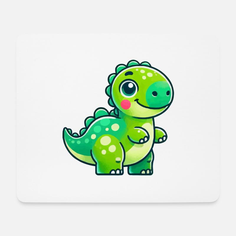Dino Comic - Mousepad (Querformat) - Weiß