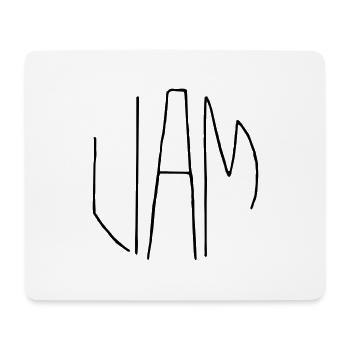 Liam - Tapis de souris (format paysage) - blanc - Devant