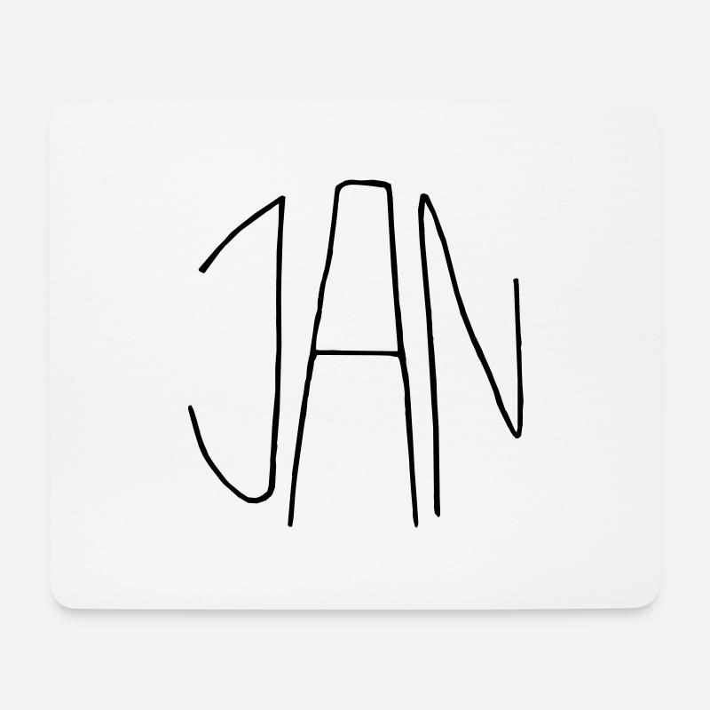 Jan - Mouse Pad (horizontal) - white