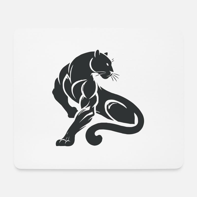 Panther Leopard - Mouse Pad (horizontal) - white
