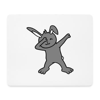 Bunny Dabbing Dab Danse Pose Danse Fête Célébrer - Tapis de souris (format paysage) - blanc - Devant