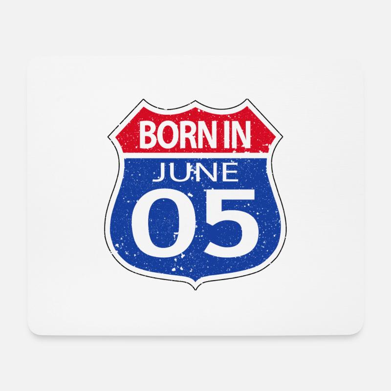 Born in June 2005 - Mouse Pad (horizontal) - white