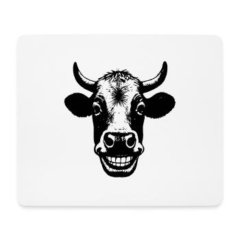 Grinning Cow - Mouse Pad (horizontal) - white - Front