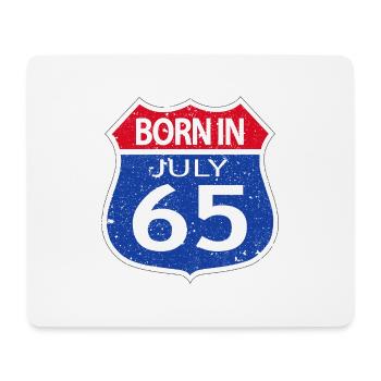 Born in July 1965 - Mouse Pad (horizontal) - white - Front