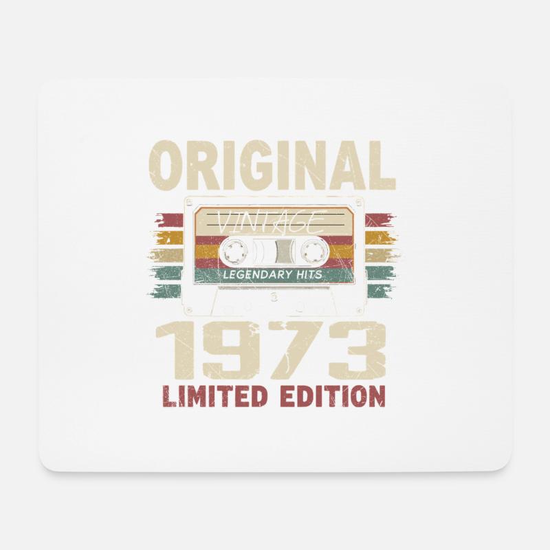 1973 Geburtstagsgeschenk 1973 Jahrgang 1973 Retro - Mousepad (Querformat) - Weiß