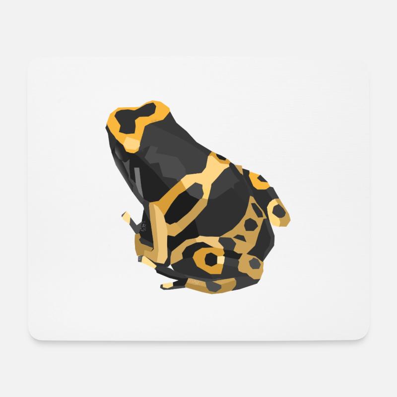 Hummelfrosch Geometrisches Design - Mousepad (Querformat) - Weiß