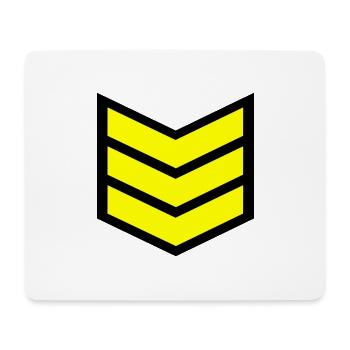 Sergeant's stripes - Mouse Pad (horizontal) - white - Front