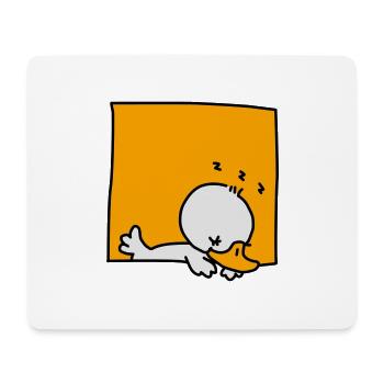 little duck sleeping (3 colors) - Mousepad (Querformat) - Weiß - Vorne