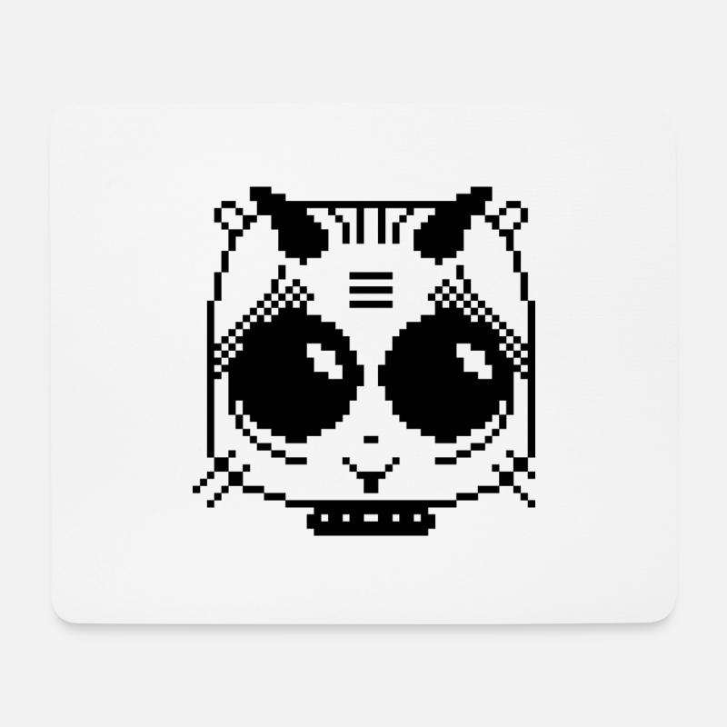 kitty - Mousepad (Querformat) - Weiß