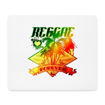 reggae forever - Tapis de souris (format paysage) - blanc - Devant
