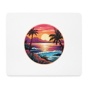 Tropisches Paradies - Mousepad (Querformat) - Weiß - Vorne