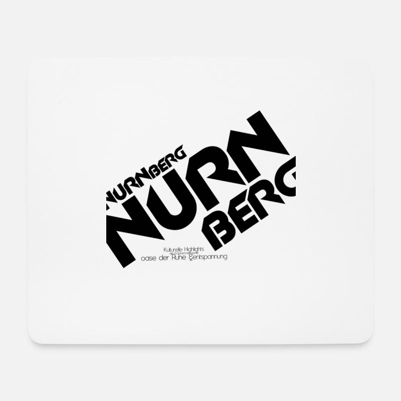 Nürnberg - Mousepad (Querformat) - Weiß