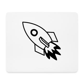 rocket - Mouse Pad (horizontal) - white - Front