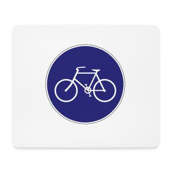 bicycle mountain bike cyclist mountainbike fahrrad - Mousepad (Querformat) - Weiß - Vorne